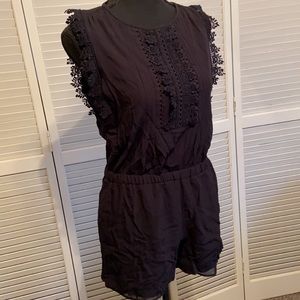 LOFT BLACK ROMPER